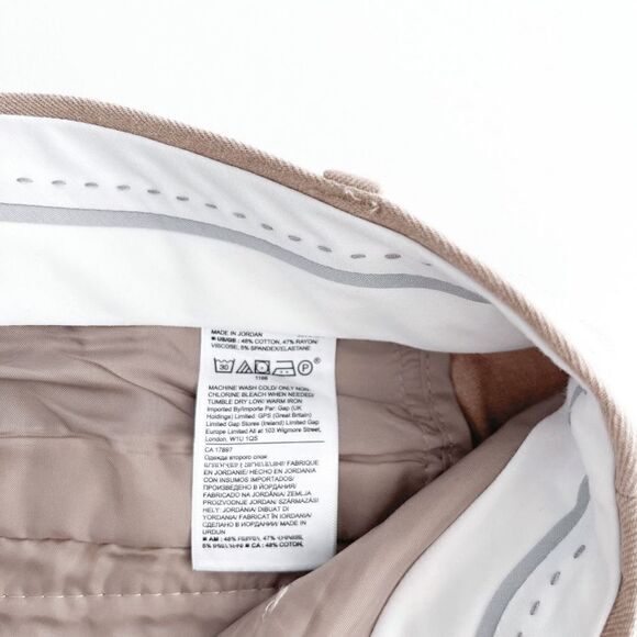 Banana Republic Womens Casual Sloan Pants Career Trousers Tan Size 4 - Picture 5 of 9